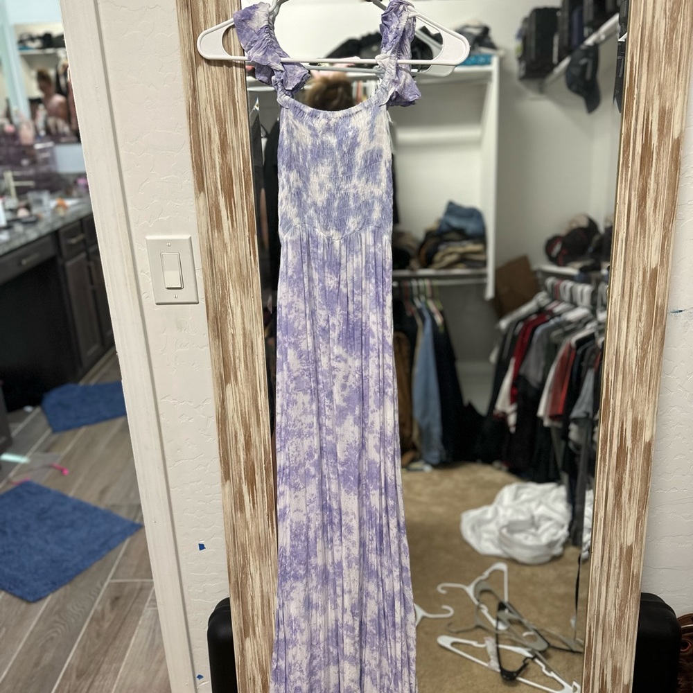 Tie dye maxi dress